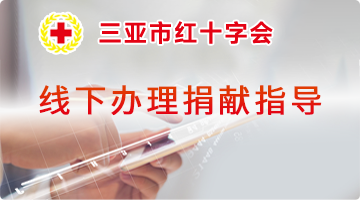 三亚市红十字会线下办理捐献指导